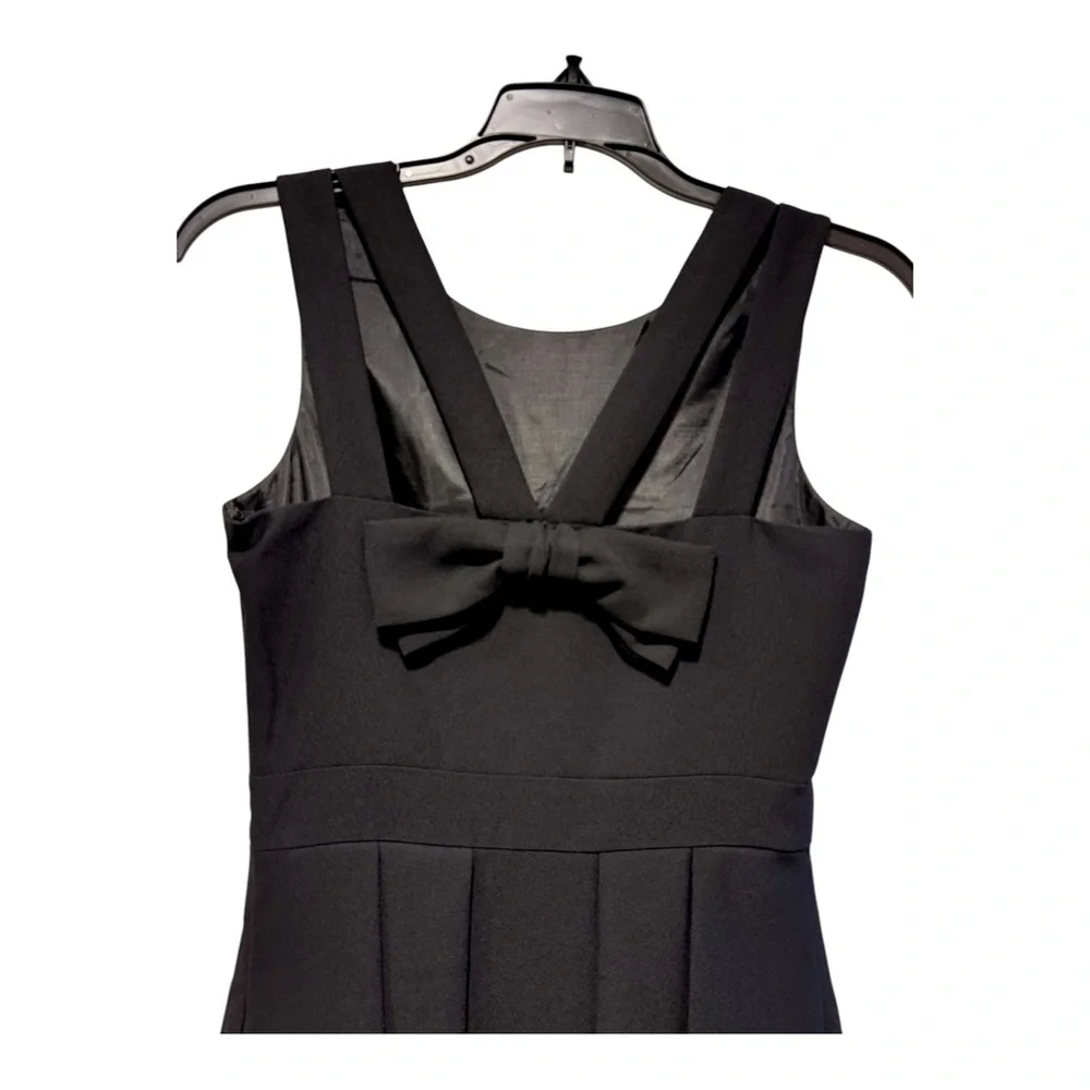 Kate Spade Black Crepe Bow Back Dress